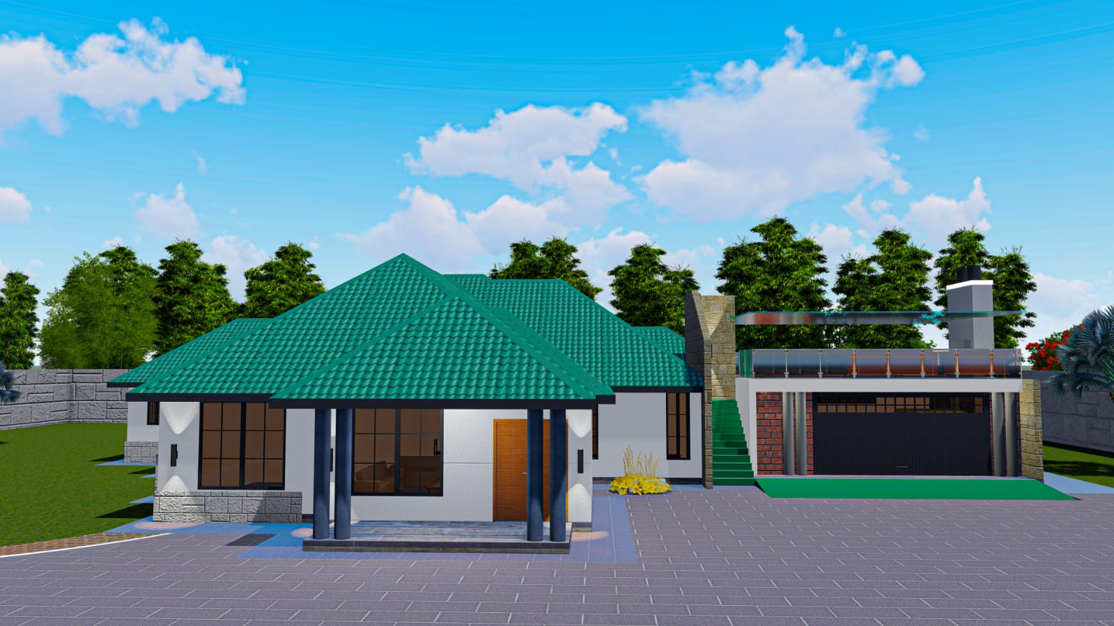 Bungalow Design Concept rendering